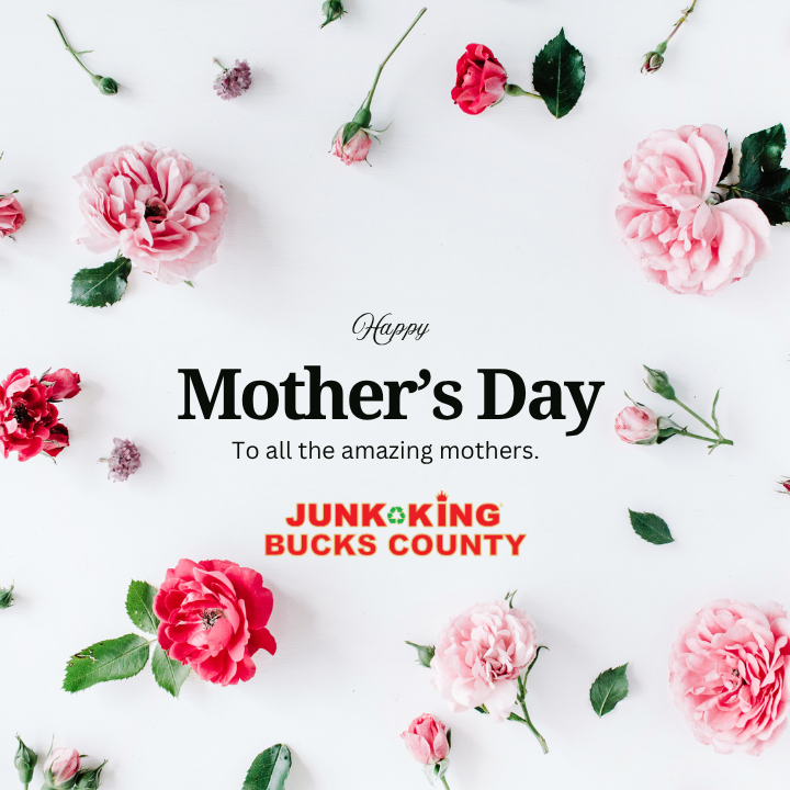 JKBucksCounty's tweet photo. 💐 Give Mom a break this Mother’s Day ❤️

We handle the heavy lifting 💪📦 so she can enjoy a clutter-free home 🏡✨

Book a surprise cleanout today 📅🚛
#JunkKing #BucksCounty #MothersDay #CleanHome #BucksCountyLiving https://t.co/PglRqASgzV