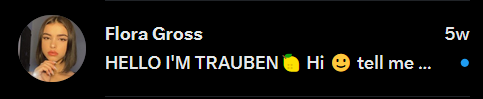 HELLO I'M TRAUBEN🍋 tweet media