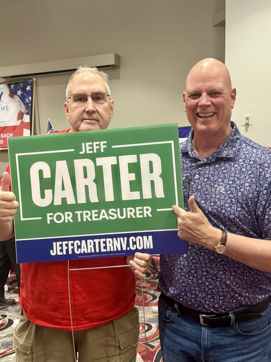 pointsnfigures1's tweet photo. Yesterday at the @NVGOP Convention, I brought a gazillion signs.  They are all gone.  Don't worry, we will print more.  Get one at https://t.co/a2dvWpkZuU This is a photo from when I was in Pahrump. They were all taken there, too! Elect a Pro, not a political opinion writer, for Nevada State Treasurer.  Ask yourself a question.  Who would you trust your 401(k) money with?  A finance pro or an opinion writer.