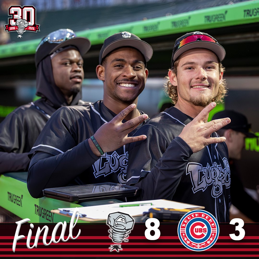 LansingLugnuts's tweet photo. A fine finale! See you back home on Tuesday!

WP: Nathan Dettmer (1-0); 6 1/3 IP, 1 H, 0 R, 7 K
SV: Ryan Brown (1); 1/3 IP, 0 R

Casey Yamauchi: 3-5, R, 2B, 3 RBI
C.J. Pittaro: 1-3, R, BB, two-run single
Justin Riemer: 1-3, R, BB, two-run triple https://t.co/r2P5G06iys