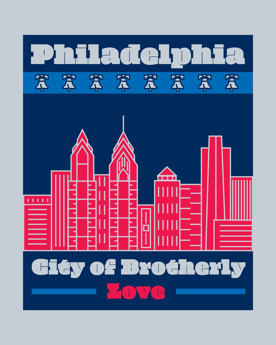 FloccoDesignCo's tweet photo. Philadelphia graphic to celebrate my new home. I love it here ! 🔴🔵⚪️

#graphicdesigncommunity #designephemera #phillyartist #phillyartists #graphicdesigncommunity #digitalart https://t.co/4V2IJa7eLM