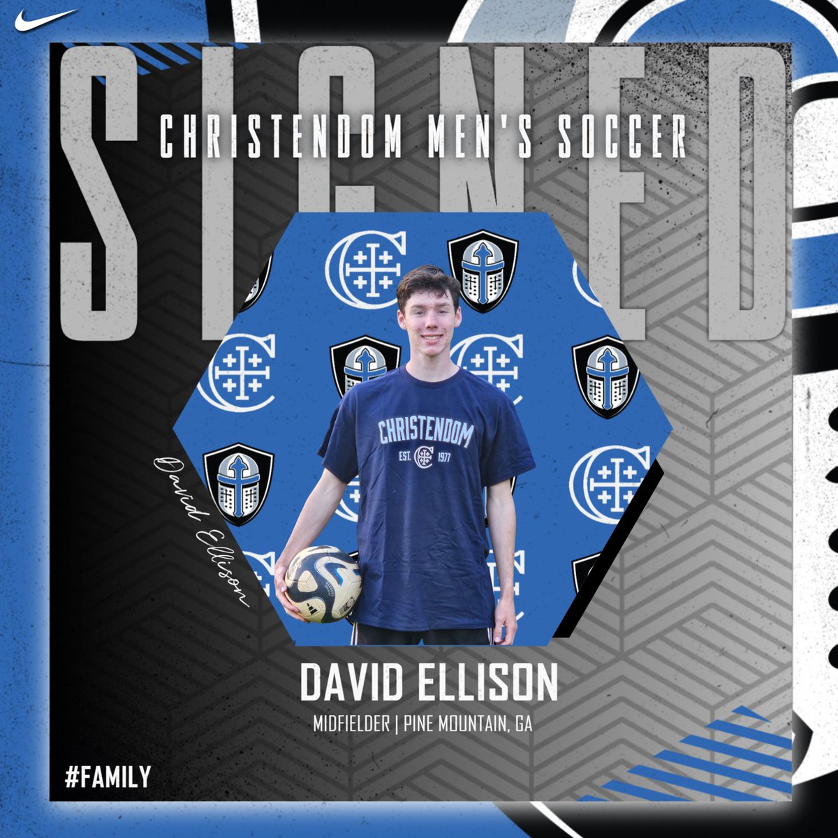 SIGNED✍️  
The Crusaders are excited to welcome David Ellison to the program for next fall!   
Welcome to the Family, David!  
#Family | #GoCrusaders