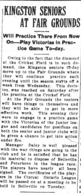 YGKBaseball's tweet photo. Kingston Baseball 100 years ago today.

From the Daily British Whig, May 10, 1926
#ygk https://t.co/5Vh0Z2czBr