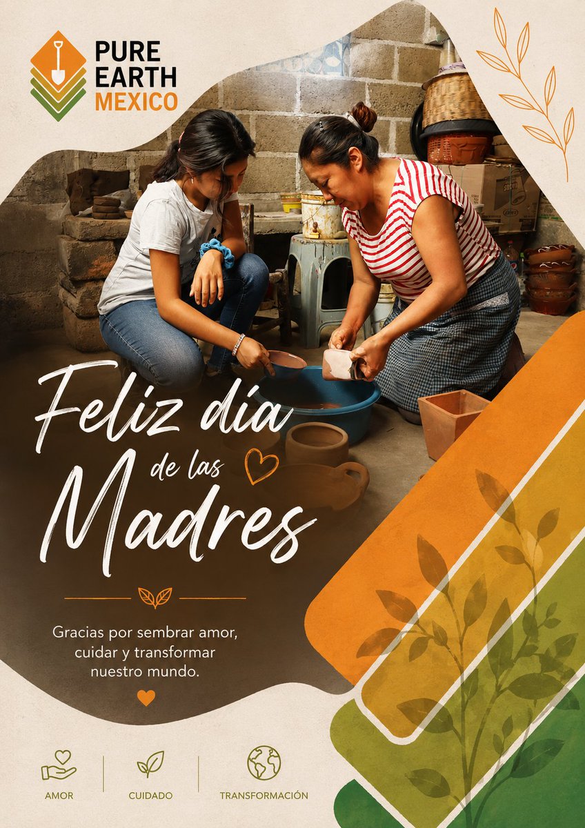PureEarthMexico's tweet photo. Hoy celebramos a las madres que transforman comunidades con amor, cuidado y dedicación. 🤍

En Pure Earth México reconocemos especialmente a las mujeres artesanas que preservan tradiciones mientras construyen entornos más saludables para sus familias y futuras generaciones. https://t.co/oEJYViFghY