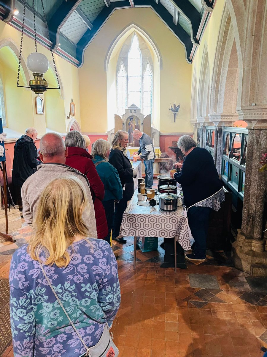 RevdJeffrey's tweet photo. A wonderful Rogation Sunday at St Hilary Church TR20 9DQ - a baptism, the Eucharist, a rogation walk through some of the parish, and then lunch! Thank you to all who came, and to @PilgrimTrust whose grant funded the community lunch we all shared. #Rogation #BritishPilgrimage https://t.co/KgqylpQW1F
