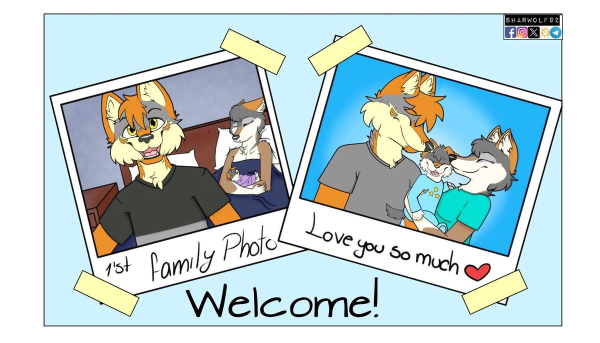 sharwolf92's tweet photo. Happy mother's day  🥳🥳🥳

Hope you can have a pawsome day surrounded by your lovely ones ❤️
Today is the first Kyra's mother day! 🥰🥰🥰 

Let wish her a good daaaay! 🎉🎉🎉

#sharwolf92 #mothersday #furryfandom #furryart https://t.co/rZlhICQqXw
