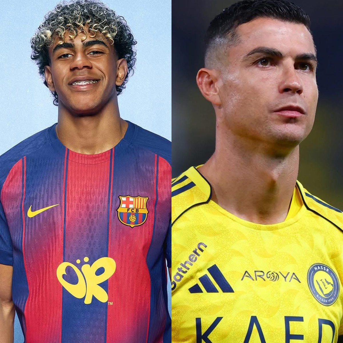 MotivacionesF's tweet photo. Lamine Yamal ha superado en ligas españolas a Cristiano Ronaldo. El portugués solo ganó 2 y Lamine con 18 años ya tiene 3.

¡INCREÍBLE DATO! 🤯 https://t.co/DEDWCUIYb2