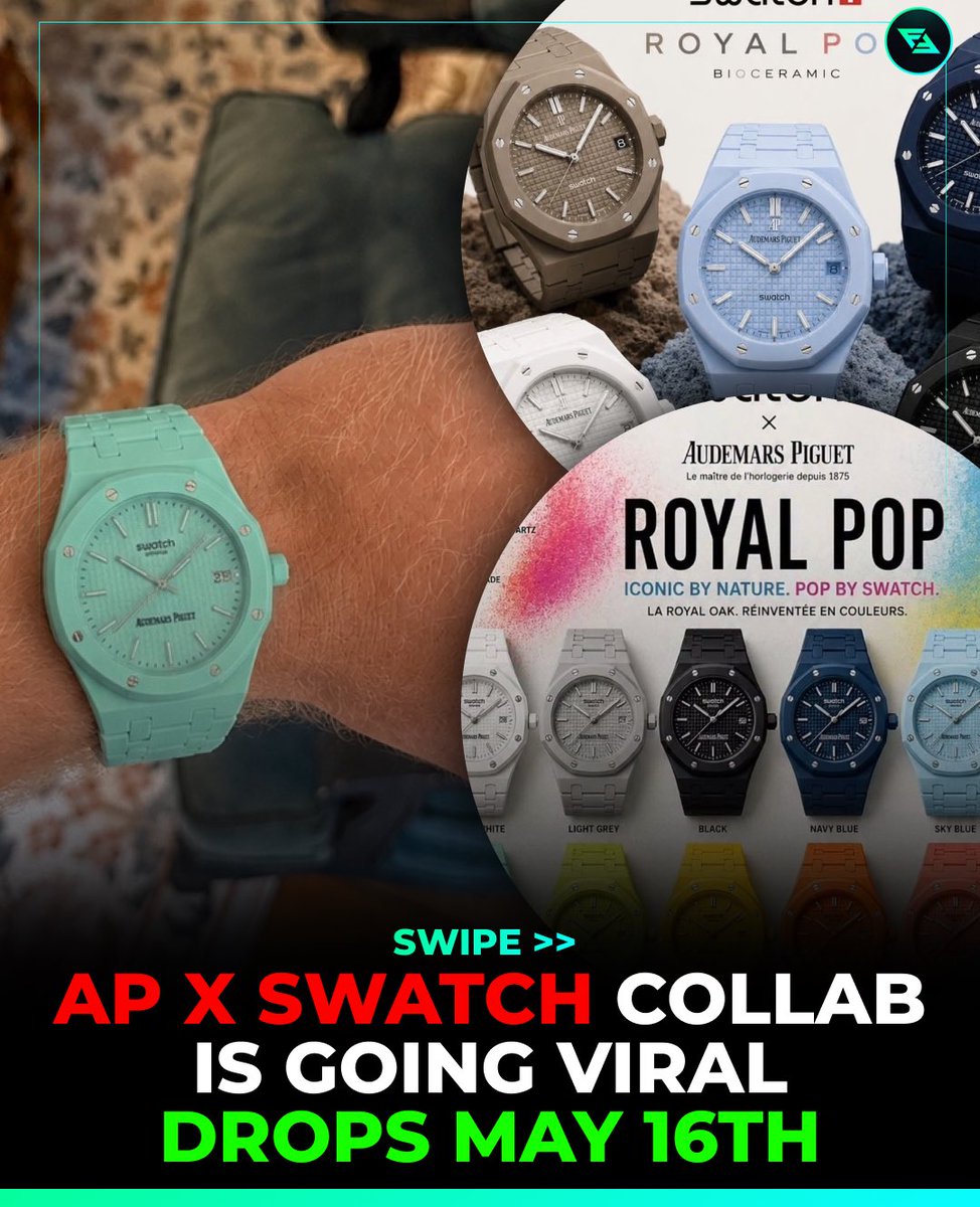 Swatch & Audemars Piguet collab on May 16th for $300 each is going