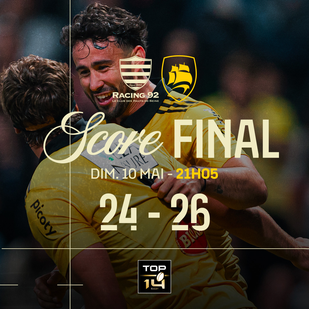 staderochelais's tweet photo. 80' ‣ Mais quel combat !!! 🥵

Les Maritimes sont allés chercher un succès précieux face au Racing - invaincu à domicile cette saison - et sont toujours en course... bravo les gars !! ✊

🏙️ 24 - 26 ⚓️

#R92SR | #Top14 | #FievreSR https://t.co/dqyBzXwTck