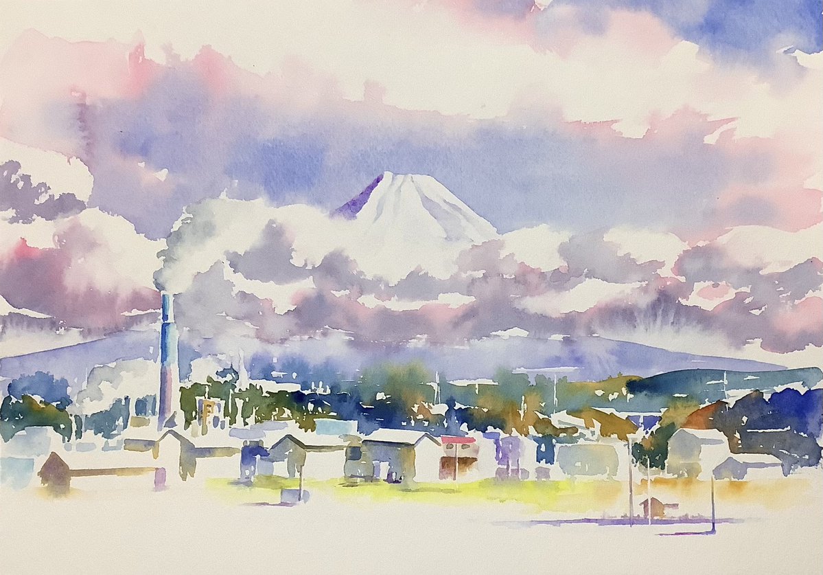 東海道新幹線の車窓からパート2 A4サイズでちょっと横長にしたら収まり