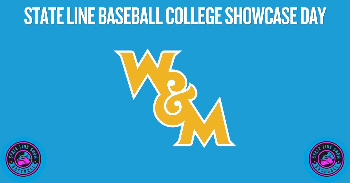 SLShowBaseball's tweet photo. We would like to welcome William &amp; Mary  to our College Baseball Showcase!

Located in Williamsburg, VA - William &amp; Mary is a Division I school that competes in the CAA. https://t.co/rHhvvVhpiH