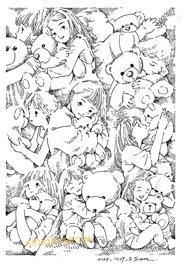 おはようございます☀️朝の再掲のお時間です。
比較的最近の群像をピックアップ😺
あ、2枚目のは昨日までの展示会に出してましたが、多分数日中に戻ってきます☺️💦 BOOTHで出そうかしらん。
その時はよろしくです。

本日も良い1日を! 