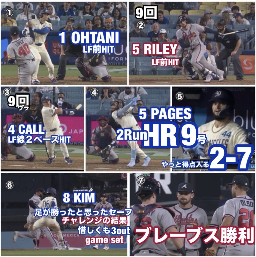 Pedro12715248's tweet photo. ドジャース2-7ブレーブス【2戦目2026/5/10日本時間】#SpencerStrider #BlakeSnell #PaulGervase #AndyPages https://t.co/1OwVYPEPDB