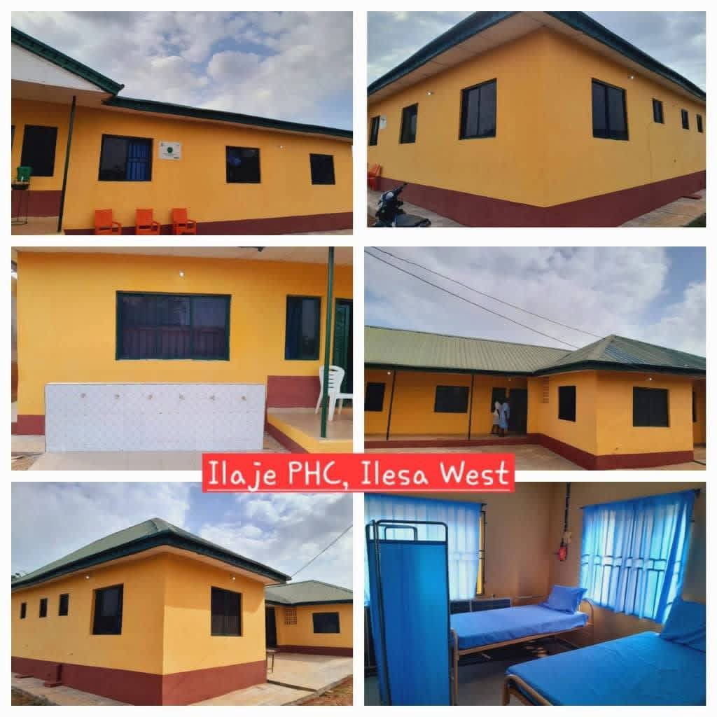 whoisafo's tweet photo. Names of Fully Rehabilitated and Upgraded Primary Healthcare Centres under the administration of Governor Ademola Adeleke
●EDE-NORTH LG
Asunmo PHC
Sagba PHC
Olusokun PHC
Oke-Gada PHC
Aipola PHC
Apaso PHC
Oja-Timi PHC
Owode-Ede PHC
●Ede South LG
Jagunjagun PHC
Babasanya PHC
Ededimeji PHC
Olodan PHC
Kuye PHC
Alajue PHC
Loogun-Egbeda PHC
Sekona PHC
●EGBEDORE LG
Olorunsogo PHC
Ido Osun MPHC
Alasan PHC, Ara 1
Ojo PHC
Awo PHC
Iragberi PHC
Iwoye PHC
Ikotun PHC
●Ejigbo LGA
Ilawo PHC
Ayegbogbo PHC
Oke Ipadi MPHC
Isale Isolo PHC
Popo PHC
●IWO LG
Mosinola PHC
Isale-Oba PHC
Moseru PHC
Yidi Oba PHC
Alaye PHC
Feesu PHC
Ogburo MPHC
●Aiyedire LG
Popo PHC, Oluponna
Olori PHC, Ilaji Parapo
Idi-Ogun PHC, Ileogbo
Ayitedo PHC, Ileogbo
Omisore PHC, Oluponna
Amobi PHC, Kuta
Isale-Oba PHC, Kuta
●Olaoluwa LG
Bode-Osi PHC
Asa MDG PHC
Algon PHC, Ikire-Ile
Telemu PHC
Ogbaagba PHC
●Ife-North LG
Edunabon 1 MPHC
Yakooyo PHC
Oyere-Aborishade PHC
Onibambu PHC, Oyere 1
Akinlaalu PHC
Okooko PHC, Ipetumodu
Edunabon 2 PHC
●Ife East LG
Odo Iwara PHC
Iloro PHC, Okerewe 1
Omitoto PHC, Ilode 2
Ifelodun PHC
Yekemi PHC
●Ife South
Odesan PHC, Oke-Owena
Fayemi Ikija PHC, Ifetedo
Oke Amona PHC, Ifetedo
Garage Olode PHC
Onigbodogi PHC
●Area Office (Modakeke)
Itaasin PHC, Modakeke
Adeowo PHC, Modakeke
●Ife Central LG
Eleyele PHC
Sabo Olaolu PHC
Igboya PHC
Oja Tuntun PHC
Akarabata PHC
Enuwa PHC
Abagbooro PHC
●Atakunmosa West
Asawo PHC
Iyere PHC
Itagunmodi PHC
Ipoye PHC
Ifewara PHC
Inisa/Isaobi PHC
Oke-Oja PHC, Osu
●Atakunmosa East
Amuye-Faforiji PHC
Igangan PHC
Itaapa PHC
Iperindo PHC
Iwara PHC
●Obokun LG
Ajedan PHC, Imesi-Ile
Ilare PHC
Ilase PHC
Esa-Oke PHC
Ibokun PHC
●Oriade LG
Erin-Ijesha PHC
Erin-Oke PHC
Ira-Ikeji PHC
Ere-Ijesha PHC
Ikeji-Ile PHC
Iloko PHC
Ipetu-Ijesha PHC
Obalende PHC
●Ilesa East
Okesa PHC
Ilemo PHC
Anaye PHC
Ido Ijesha PHC
Oke Iro PHC
Oke Ooye PHC
Imo PHC
Ijamo PHC
●Ilesa West
PHC, Igbogi
PHC, Orinkiran
PHC, Idasa
PHC, Ilaje
Adeti PHC
Ikoti PHC
Ereja PHC
Oke-Iyin PHC
●Irewole LG
Omoda PHC
Moringbere PHC
Fidiwo MPHC
Ayedaade 2
Waasimi PHC
Ayedaade PHC
Atile PHC
Odeyinka MPHC
●Isokan LG
Oranran PHC, Ikoyi
Oke Alfa PHC, Apomu
Awala PHC
Total PHC
Ikoyi PHC
●Ayedaade LG
Wakajaye Town PHC
Wakajaye Junction PHC
Ijugbe, Oja Ale PHC, Ode-omu
Ile-Idi Asa PHC, Ode-omu
Akiriboto II PHC
Oke Odo MPHC, Orile-Owu
Oke-Elu PHC, Gbongan
●Osogbo LG
Ajenisuwa PHC, Oke-Osun
Olugunna PHC
Iludun PHC
Alekuwodo PHC
Oke Baale PHC
Mubaraka PHC
Isale-Agbara PHC
Akede-Iyaloja PHC
●Olorunda LG
Oba Oke PHC
Oba Ile PHC
Atelewo PHC
Olude PHC
Kelebe PHC
Biiro Fagbemi PHC
Atiba PHC
●Orolu LGA
Bolounduro PHC
Ologele Ooye PHC
Asade PHC, Owoka
Araromi PHC
Olufon PHC
●Irepodun LGA
Olobu PHC
Oke Eran PHC, Ilobu
Aromiwe PHC
Anwo PHC
Eyingbo PHC
●ODO-OTIN LG
Igbaye PHC
Ekosin PHC
Agbeye PHC
Okuku 2 PHC
Oyan 1 PHC
Inisha PHC
Okuku PHC
Asaba PHC
●Ifedayo LGA
Temidire PHC, Ora
MDG Akesin PHC, Ora
Oteu Village PHC
Oyi-Ayegunle PHC
Oke-Ila PHC
Oke Osun PHC
ORA PHC
Alagbede PHC
●Ila LG
Ita Sapon PHC
Oke Ede PHC
Stadium PHC, Isedo
Dagbolu PHC, Iperin
Igbonnibi PHC
Adebisi Jaiyeola PHC
Adekunle PHC
●Boluwaduro LGA
Omi Eran PHC, Otan-Ayegbaju
Oke Omi PHC, Otan-Ayegbaju
Iresi PHC
Eripa PHC
●Ifelodun LGA
Ponjo PHC, Ikirun
Oke Amola PHC, Ikirun
Oke Afo PHC, Ikirun
Dagbolu PHC
Obaagun PHC
Eko-Ende PHC
Olonde PHC, Ikirun
IBA PHC
●Boripe LGA
Araromi PHC, Iragbiji
Olokere PHC, Ada
Oja Oba PHC, Iragbiji
Aagba PHC
ORORUWO PHC