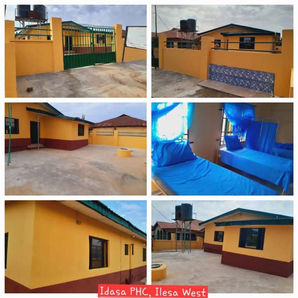 whoisafo's tweet photo. Names of Fully Rehabilitated and Upgraded Primary Healthcare Centres under the administration of Governor Ademola Adeleke
●EDE-NORTH LG
Asunmo PHC
Sagba PHC
Olusokun PHC
Oke-Gada PHC
Aipola PHC
Apaso PHC
Oja-Timi PHC
Owode-Ede PHC
●Ede South LG
Jagunjagun PHC
Babasanya PHC
Ededimeji PHC
Olodan PHC
Kuye PHC
Alajue PHC
Loogun-Egbeda PHC
Sekona PHC
●EGBEDORE LG
Olorunsogo PHC
Ido Osun MPHC
Alasan PHC, Ara 1
Ojo PHC
Awo PHC
Iragberi PHC
Iwoye PHC
Ikotun PHC
●Ejigbo LGA
Ilawo PHC
Ayegbogbo PHC
Oke Ipadi MPHC
Isale Isolo PHC
Popo PHC
●IWO LG
Mosinola PHC
Isale-Oba PHC
Moseru PHC
Yidi Oba PHC
Alaye PHC
Feesu PHC
Ogburo MPHC
●Aiyedire LG
Popo PHC, Oluponna
Olori PHC, Ilaji Parapo
Idi-Ogun PHC, Ileogbo
Ayitedo PHC, Ileogbo
Omisore PHC, Oluponna
Amobi PHC, Kuta
Isale-Oba PHC, Kuta
●Olaoluwa LG
Bode-Osi PHC
Asa MDG PHC
Algon PHC, Ikire-Ile
Telemu PHC
Ogbaagba PHC
●Ife-North LG
Edunabon 1 MPHC
Yakooyo PHC
Oyere-Aborishade PHC
Onibambu PHC, Oyere 1
Akinlaalu PHC
Okooko PHC, Ipetumodu
Edunabon 2 PHC
●Ife East LG
Odo Iwara PHC
Iloro PHC, Okerewe 1
Omitoto PHC, Ilode 2
Ifelodun PHC
Yekemi PHC
●Ife South
Odesan PHC, Oke-Owena
Fayemi Ikija PHC, Ifetedo
Oke Amona PHC, Ifetedo
Garage Olode PHC
Onigbodogi PHC
●Area Office (Modakeke)
Itaasin PHC, Modakeke
Adeowo PHC, Modakeke
●Ife Central LG
Eleyele PHC
Sabo Olaolu PHC
Igboya PHC
Oja Tuntun PHC
Akarabata PHC
Enuwa PHC
Abagbooro PHC
●Atakunmosa West
Asawo PHC
Iyere PHC
Itagunmodi PHC
Ipoye PHC
Ifewara PHC
Inisa/Isaobi PHC
Oke-Oja PHC, Osu
●Atakunmosa East
Amuye-Faforiji PHC
Igangan PHC
Itaapa PHC
Iperindo PHC
Iwara PHC
●Obokun LG
Ajedan PHC, Imesi-Ile
Ilare PHC
Ilase PHC
Esa-Oke PHC
Ibokun PHC
●Oriade LG
Erin-Ijesha PHC
Erin-Oke PHC
Ira-Ikeji PHC
Ere-Ijesha PHC
Ikeji-Ile PHC
Iloko PHC
Ipetu-Ijesha PHC
Obalende PHC
●Ilesa East
Okesa PHC
Ilemo PHC
Anaye PHC
Ido Ijesha PHC
Oke Iro PHC
Oke Ooye PHC
Imo PHC
Ijamo PHC
●Ilesa West
PHC, Igbogi
PHC, Orinkiran
PHC, Idasa
PHC, Ilaje
Adeti PHC
Ikoti PHC
Ereja PHC
Oke-Iyin PHC
●Irewole LG
Omoda PHC
Moringbere PHC
Fidiwo MPHC
Ayedaade 2
Waasimi PHC
Ayedaade PHC
Atile PHC
Odeyinka MPHC
●Isokan LG
Oranran PHC, Ikoyi
Oke Alfa PHC, Apomu
Awala PHC
Total PHC
Ikoyi PHC
●Ayedaade LG
Wakajaye Town PHC
Wakajaye Junction PHC
Ijugbe, Oja Ale PHC, Ode-omu
Ile-Idi Asa PHC, Ode-omu
Akiriboto II PHC
Oke Odo MPHC, Orile-Owu
Oke-Elu PHC, Gbongan
●Osogbo LG
Ajenisuwa PHC, Oke-Osun
Olugunna PHC
Iludun PHC
Alekuwodo PHC
Oke Baale PHC
Mubaraka PHC
Isale-Agbara PHC
Akede-Iyaloja PHC
●Olorunda LG
Oba Oke PHC
Oba Ile PHC
Atelewo PHC
Olude PHC
Kelebe PHC
Biiro Fagbemi PHC
Atiba PHC
●Orolu LGA
Bolounduro PHC
Ologele Ooye PHC
Asade PHC, Owoka
Araromi PHC
Olufon PHC
●Irepodun LGA
Olobu PHC
Oke Eran PHC, Ilobu
Aromiwe PHC
Anwo PHC
Eyingbo PHC
●ODO-OTIN LG
Igbaye PHC
Ekosin PHC
Agbeye PHC
Okuku 2 PHC
Oyan 1 PHC
Inisha PHC
Okuku PHC
Asaba PHC
●Ifedayo LGA
Temidire PHC, Ora
MDG Akesin PHC, Ora
Oteu Village PHC
Oyi-Ayegunle PHC
Oke-Ila PHC
Oke Osun PHC
ORA PHC
Alagbede PHC
●Ila LG
Ita Sapon PHC
Oke Ede PHC
Stadium PHC, Isedo
Dagbolu PHC, Iperin
Igbonnibi PHC
Adebisi Jaiyeola PHC
Adekunle PHC
●Boluwaduro LGA
Omi Eran PHC, Otan-Ayegbaju
Oke Omi PHC, Otan-Ayegbaju
Iresi PHC
Eripa PHC
●Ifelodun LGA
Ponjo PHC, Ikirun
Oke Amola PHC, Ikirun
Oke Afo PHC, Ikirun
Dagbolu PHC
Obaagun PHC
Eko-Ende PHC
Olonde PHC, Ikirun
IBA PHC
●Boripe LGA
Araromi PHC, Iragbiji
Olokere PHC, Ada
Oja Oba PHC, Iragbiji
Aagba PHC
ORORUWO PHC