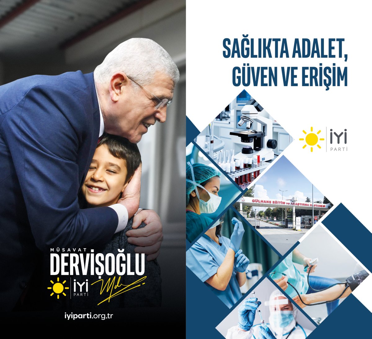 Güçlü devlet; vatandaşını sağlıkta yalnız bırakmayan devlettir.

Randevu krizinin çözüldüğü, sağlık çalışanlarının değer gördüğü bir Türkiye mümkün. 🇹🇷

#İYİParti #SağlıktaGüven #SağlıkSistemi #TürkiyeİçinİYİOlacak