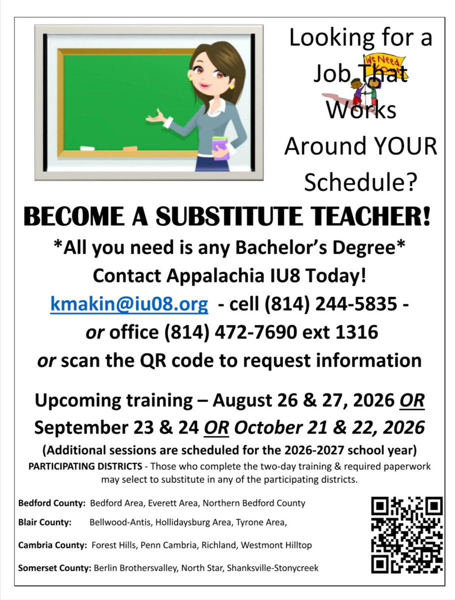Become a Substitute Teacher!
