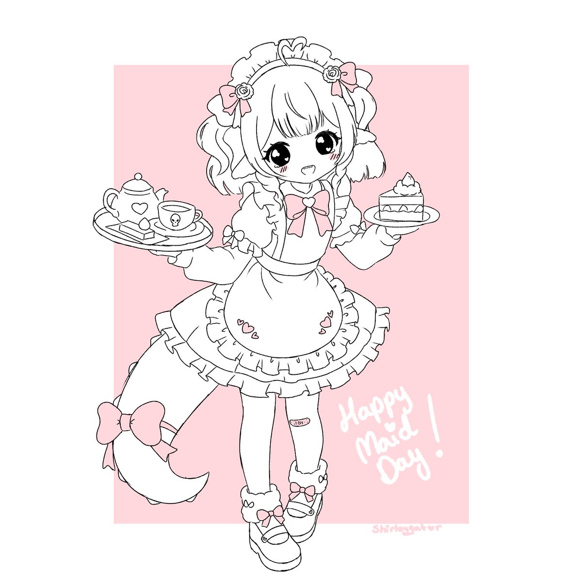 xshirleygator's tweet photo. Happy Maid Day

 Crew-nii-sama &amp;  Crew-nee-sama!! https://t.co/7fEf6dTCyA