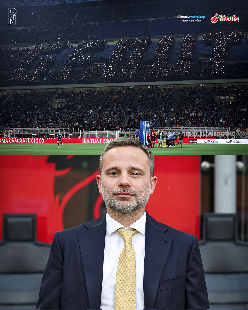 rossonerinewsid's tweet photo. GIORGIO FURLANI OUT! Itulah koreografi dari Curva Sud Milano hari ini, yang mendesak CEO Milan untuk segera pergi meninggalkan klub.

Gelombang peotes bukan hanya ada di stadion, sebelum pertandingan, Curva Sud juga melakukan sorakan "Furlani Out" di luar stadion. https://t.co/cFfzVnI9XT