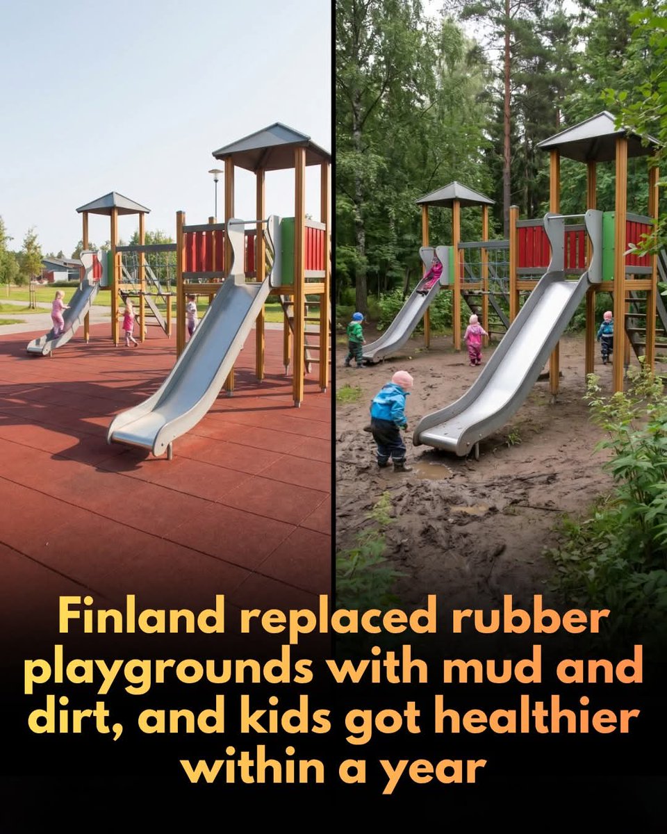 ShiningScience's tweet photo. Research shows playing in the dirt isn't just fun — it's critical to health.

And studies show it transforms children's immune systems in just 28 days.

A groundbreaking experiment in Finland replaced gravel and asphalt in nursery playgrounds with patches of forest floor, complete with mosses, leaf litter, and wild undergrowth. 

The results were staggering: within just 28 days, children who played in these rewilded yards developed more diverse skin and gut microbiomes along with higher levels of regulatory T-cells. This suggests that the biodiversity hypothesis—the idea that our sterile urban environments are linked to rising allergy and autoimmune rates—is a tangible reality we can change by simply reintroducing nature's microbial network to our daily lives.

This shift from aesthetic gardening to functional micro-biodiversity is the driving force behind modern rewilding efforts. Whether you manage a sprawling backyard or a small city balcony, introducing native leaf litter, moss, and living substrates serves as a direct investment in human health. By replacing sterile surfaces like gravel or rubber with living ones, we are doing more than creating wildlife corridors; we are rebuilding the microbial foundation essential for human resilience. Embracing natural complexity—dirt and all—is a foundational step toward a healthier future for both our families and the planet.

source: Roslund, A. S., Puhakka, R., Grönroos, M., Nurminen, N., Oikarinen, S., Gazali, A. M., ... & Sinkkonen, A. (2020). Biodiversity intervention enhances immune regulation and health-associated commensal microbiota among daycare children. Science Advances.