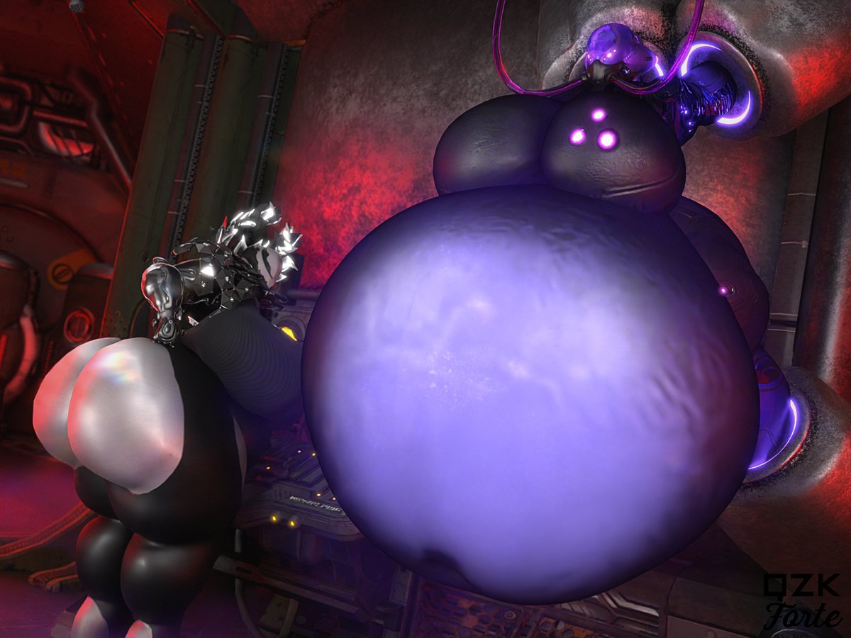 qzk_forte's tweet photo. Don't mind the alarms, she can take a few more gallons of the goop. The berry needs to be very juicy for the experiment to continue.

#warframe #warframensfw https://t.co/Z5AyaQ1zEp