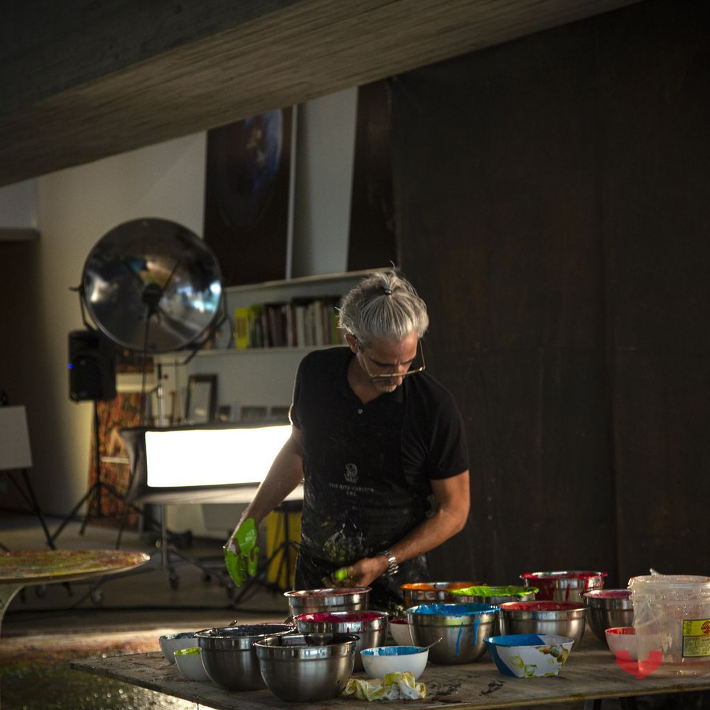 Yannesque's tweet photo. A behind-the-scenes glimpse of Pure Instinct is as mesmerizing as the book itself: the human-scale creation of these works is breathtaking, all captured by master Sergio Coimbra. #Photography #Book https://t.co/KVM4ahGjps