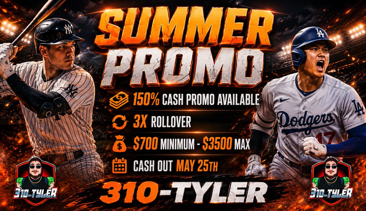 310_Tyler's tweet photo. Cash Promo 

(2x weekly after withdrawl) https://t.co/T8BotbKKhH