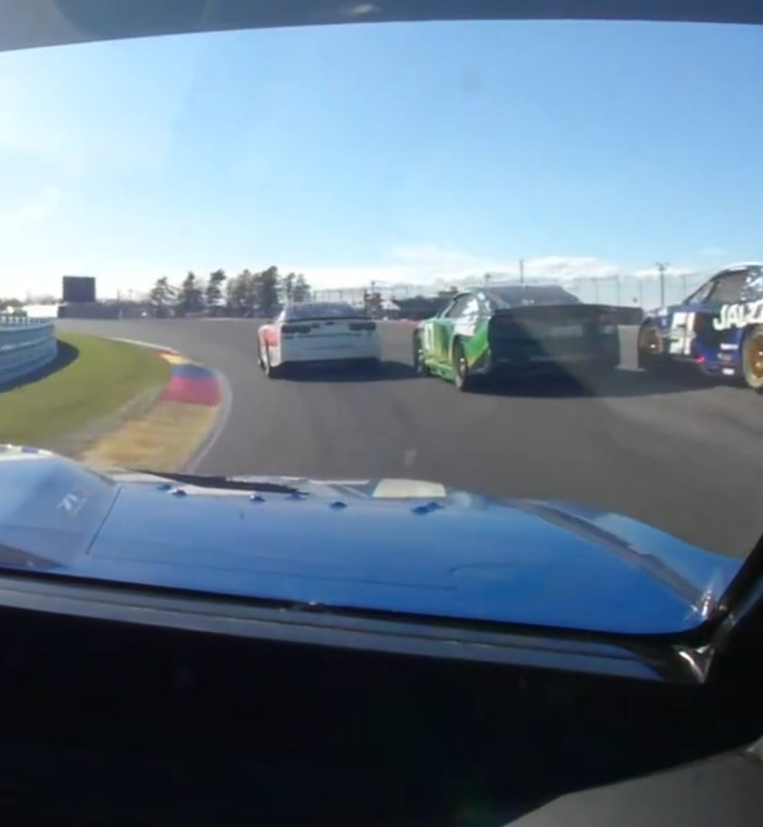 STaranto92's tweet photo. Cleaning some things up in regards to on-track accidents:

>Bubba Wallace's spin was the result of a late move by John Hunter Nemechek into Turn 1. AJ Allmendinger was passing Wallace and JHN tried to take the hole and hit Bubba in the right rear

>Cody Ware and Josh Berry's incidents were separate. Daniel Suarez was passing Ricky Stenhouse and Ware (who were on the same strategy) three-wide and it ran them wide and I think Cody may have lost it on his own. Josh Berry, meanwhile, got tagged and turned by Cole Custer