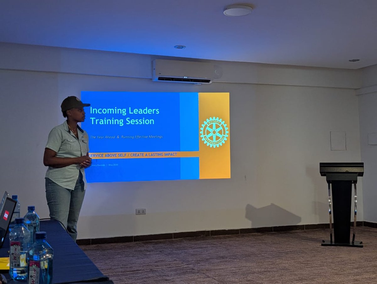 rckgasabo's tweet photo. @Rotary #Rwanda Presidents-Elect Training Seminar (PETS / SFPE) .

A half day equipping our President-Elect @gael_thijs with the tools to lead RC Kigali Gasabo into 2026–2027 under the theme #UniteForGood.
Gratitude to ADG @CaroleKarema ADG Elect @IdaAlexandra1  &amp; session leaders https://t.co/V3jmkcnhBU