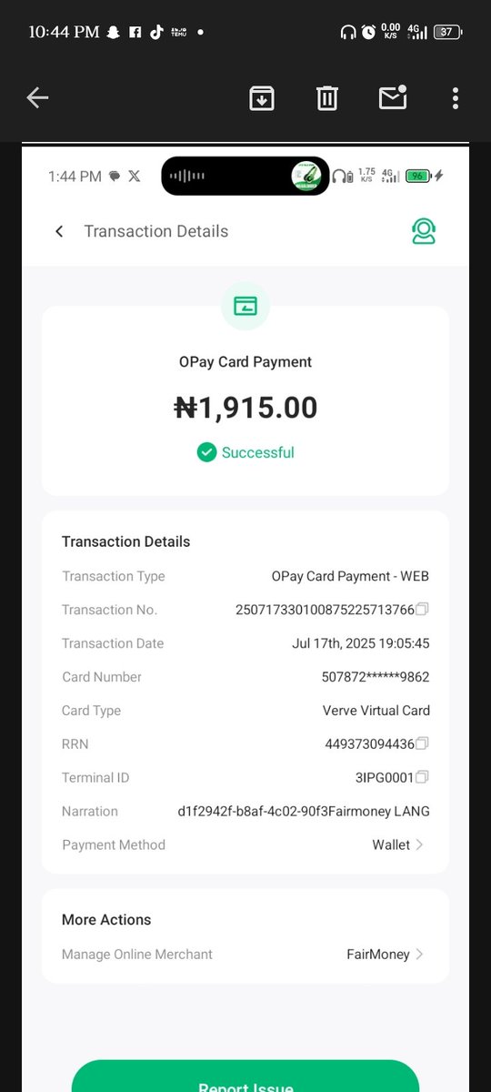 TheRealTiGERR's tweet photo. @fairmoney_ng I don't owe fair money any money and they deducted my money thrice. What have I done to deserve this? 😏 https://t.co/ANy9atCiVi