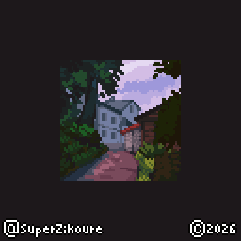 Day 612: another random landscape from the same place #pixelart