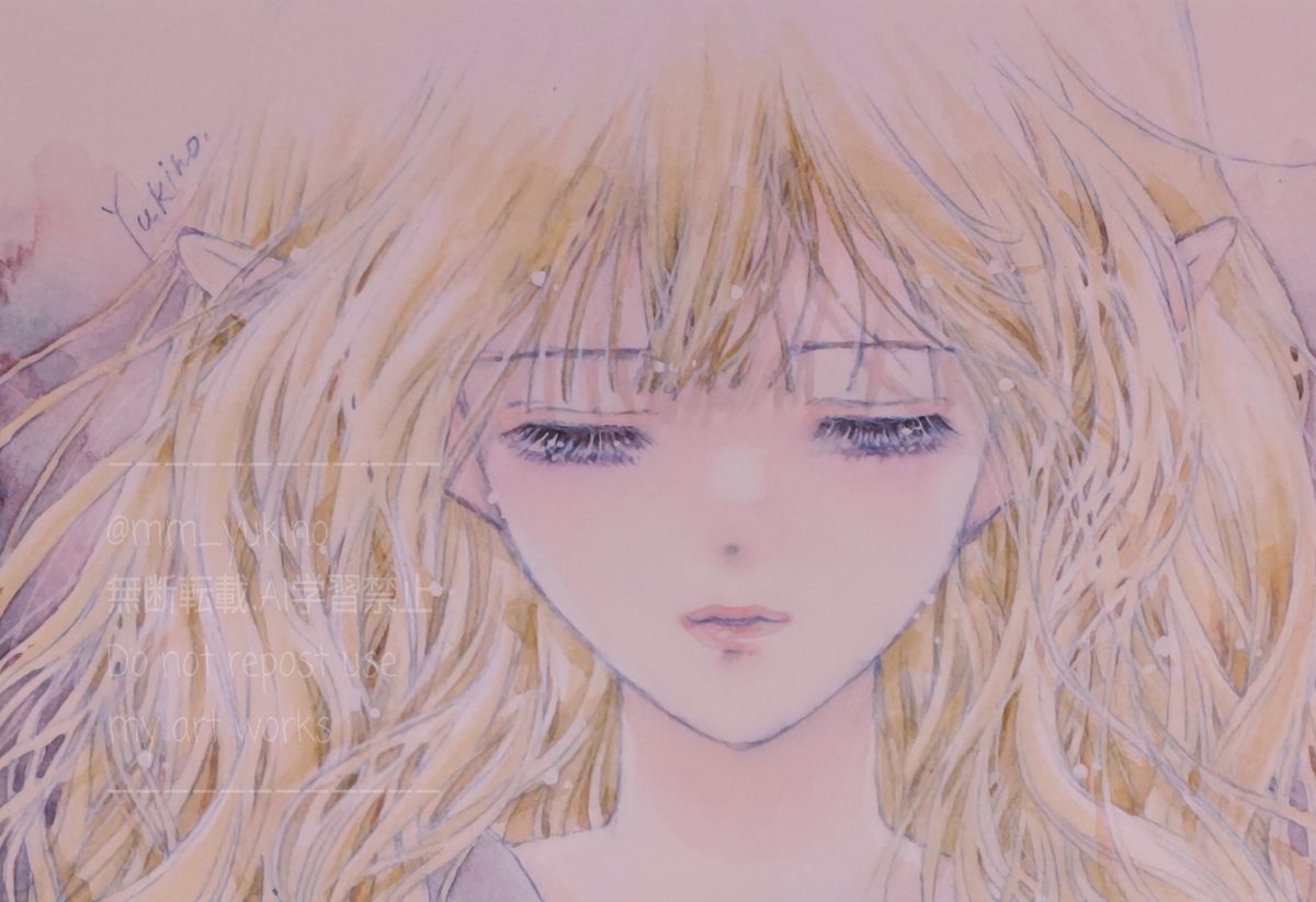 水彩画「瞳」 描き方解説2】目を水彩で塗る👀 how to draw eyes for watercolor