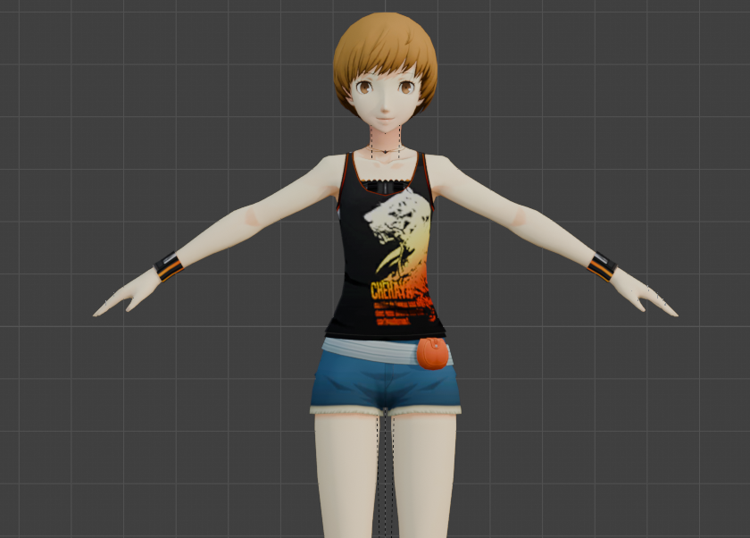 Wait lowkey why does the texture of Kanji's shirt go hard on Chie?