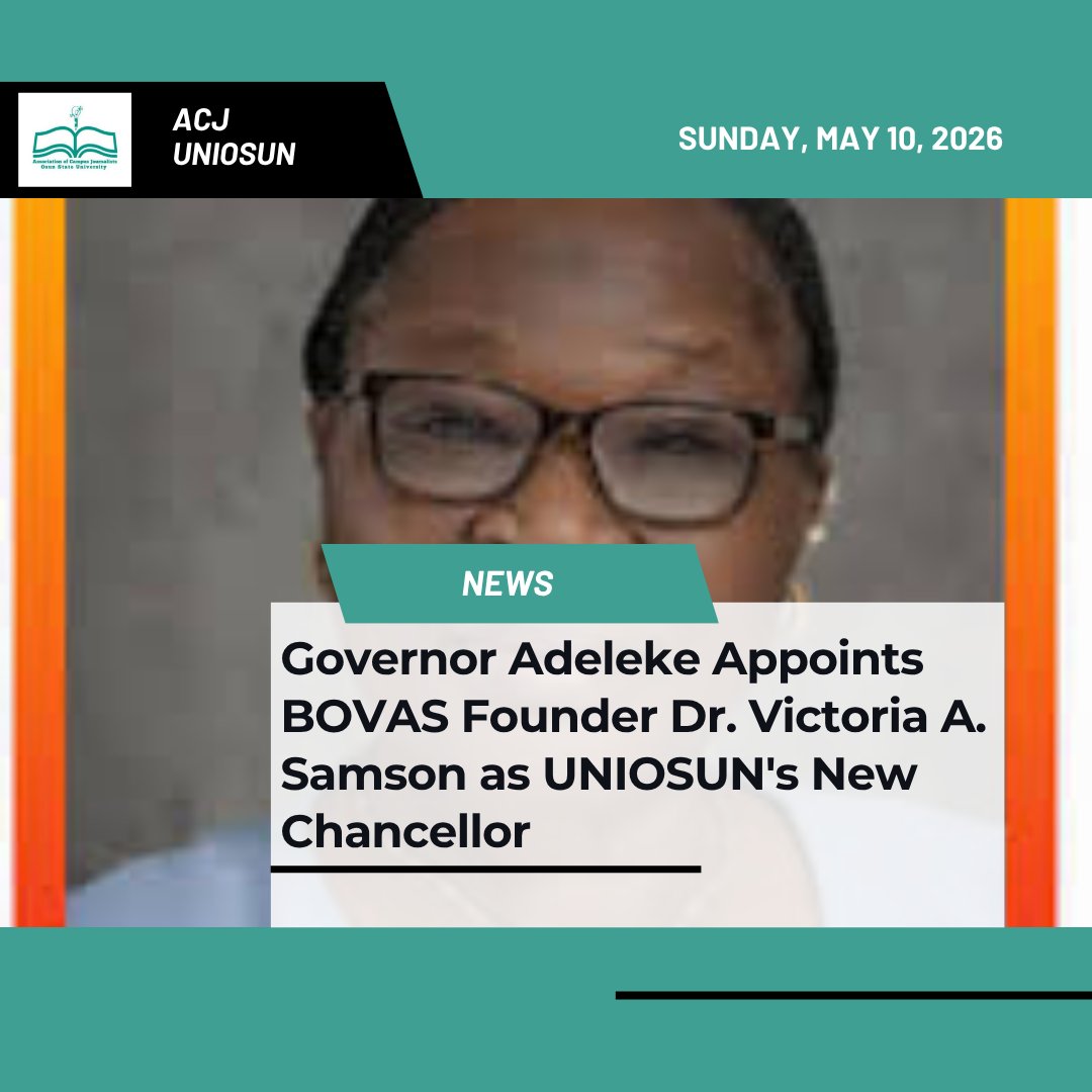 Association of Campus Journalists, UNIOSUN tweet media