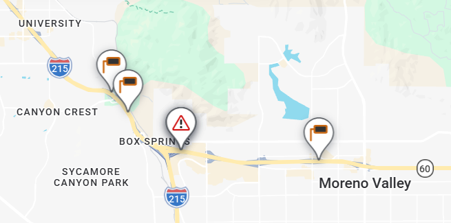 Caltrans District 8 tweet media