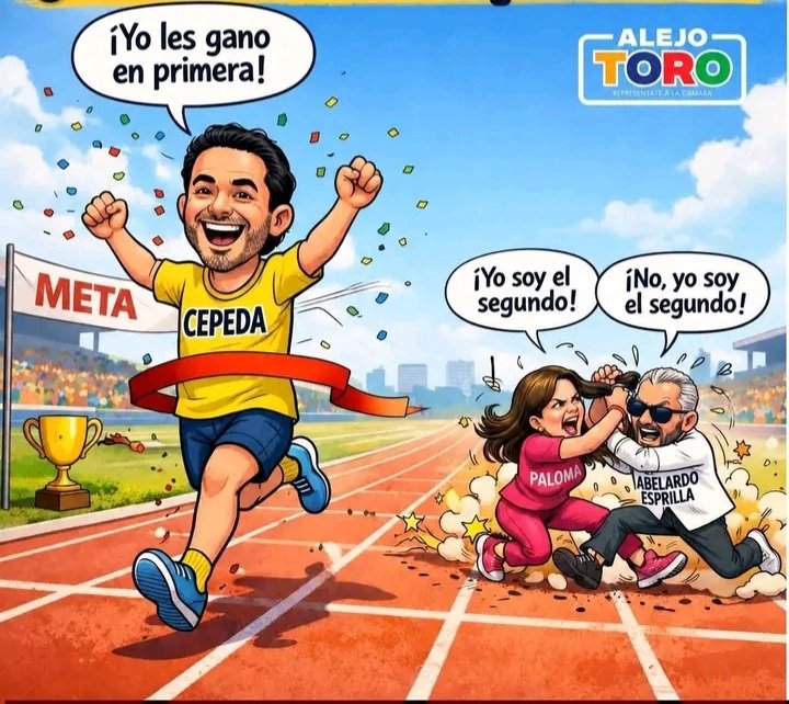 Jajajajaja jajajaja jajajaja jajajaja. Risa causa ver a Paloma y Abelardo peleando por el segundo puesto.
No sé dan cuenta que Iván Cepeda va a ser presidente en primera vuelta.