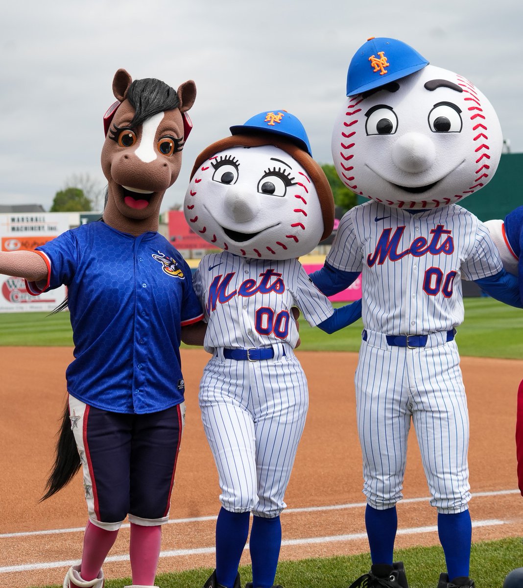 RubyRumblePony's tweet photo. Great to see Mr. &amp; Mrs. Met again. https://t.co/XH7CFPoQLo