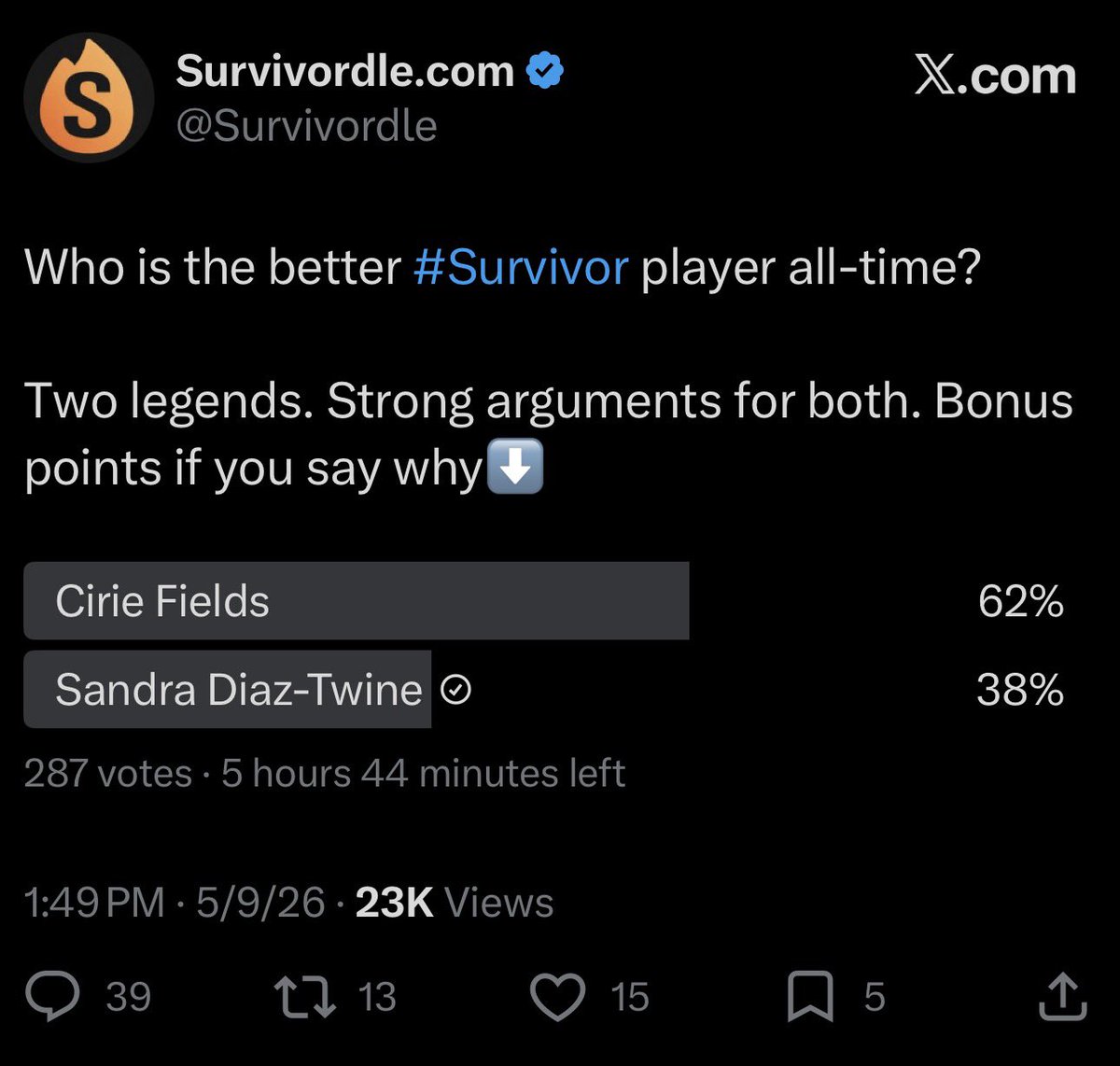 Survivor Super Fun Time Show! tweet media