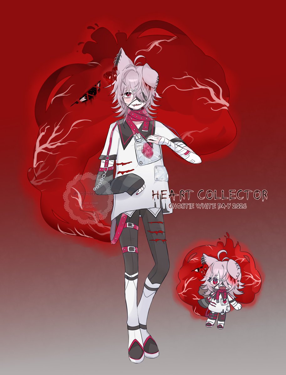 koitshidesigns's tweet photo. ❤️Adoptable Auction : Heart Collector❤️
🤍Ghostie CS White Day Event 2026 🤍

SB: 200€
MI: 5€
AB: TBD

#adoptable https://t.co/eQl2d5G8vA