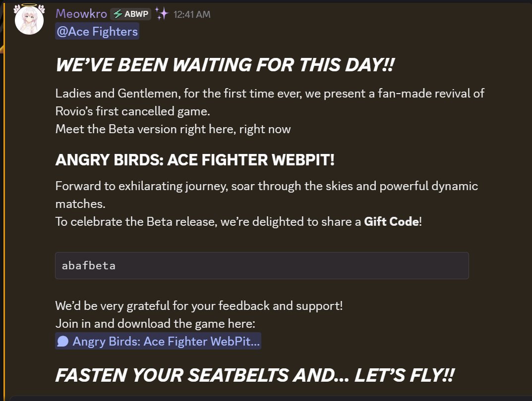 WebPitanie's tweet photo. Angry Birds Ace Fighters WebPit beta is here! https://t.co/KOdTlSqI9g