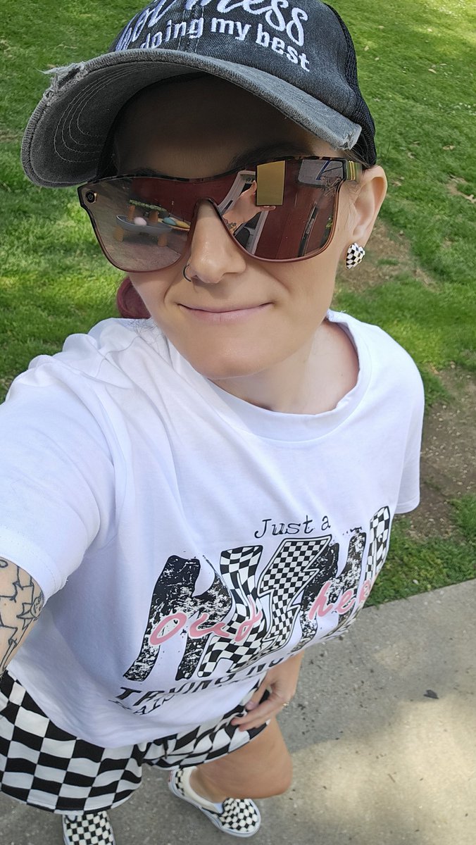 Wore all my new Checkered Vans, shorts, and t-shirt that i bought myself for mother's day today. If a mama never lets herself enjoy things, treat herself, or feel worthy of something nice too, eventually she starts forgetting she's a person outside of just taking care of everyone