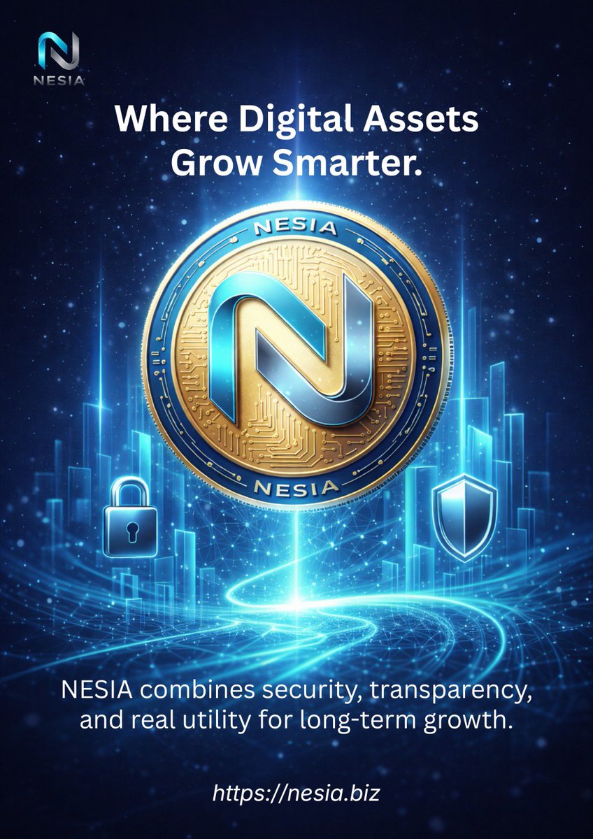 NesiaWeb3DApp's tweet photo. Security. Transparency. Utility.Three pillars, one ecosystem. NESIA is designed for those who value long-term stability and real growth in the digital age.Experience the smarter way to grow your assets.https://t.co/lL966b92Va
#NESIA #CryptoGrowth #BlockchainTechnology#Web3 https://t.co/9KQDKG8Pg7