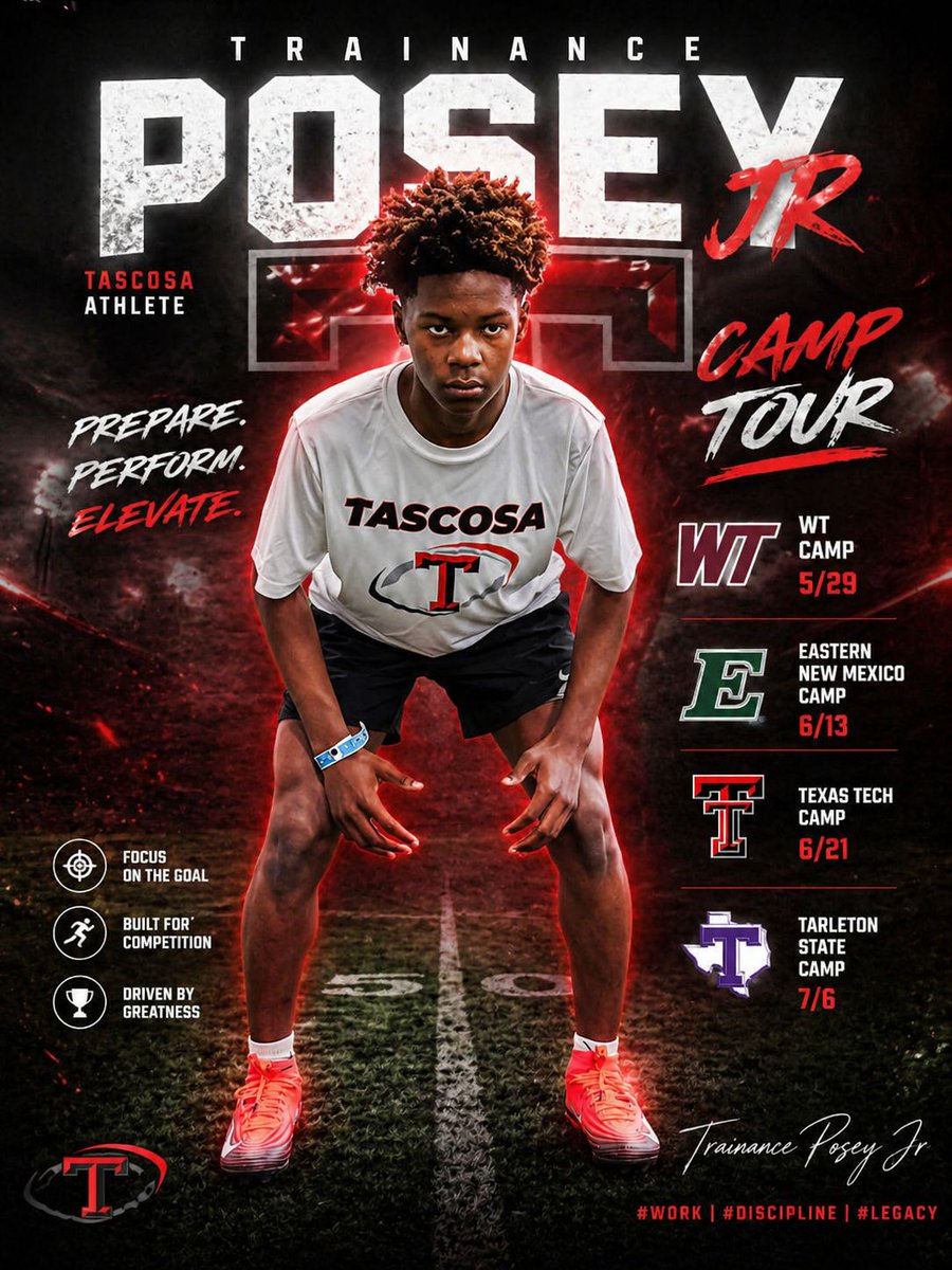 TspoonJr2523's tweet photo. Camp Tour Loading...Time to compete.

@WTAMUFootball @CoachJoshLynn @coachkbleil @Coach_Shade

@ENMUFootball @Cameron_Nellor
@PoolBrodney 

@TexasTechFB @jkbtjc_53
@TTU_SeanK @CoachMcBath 

@TarletonFB  @beasley_coach
@CoachDJWagner @Coach_Sims1 

@806hsscmedia @Coach_BFaske 
@BenjaminGolan @CoachWhiteDB1 @RandallSweet5 @JGonzalesJr10 @KyleMorgan_XOS @ScottRapp17 @TrainanceP @JVNYLFILMS @THS_FB