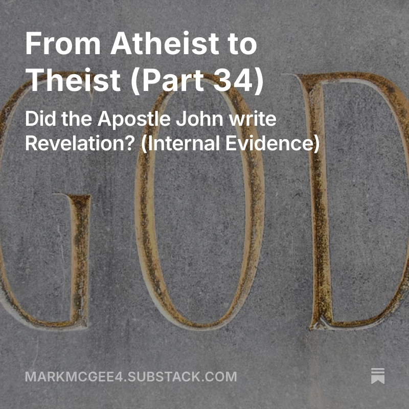 markamcgee's tweet photo. Did the Apostle John write the Revelation of Jesus Christ? An atheist asked - where's the evidence that he did?

https://t.co/g7VmFxoomB https://t.co/e7FQLSWNmA