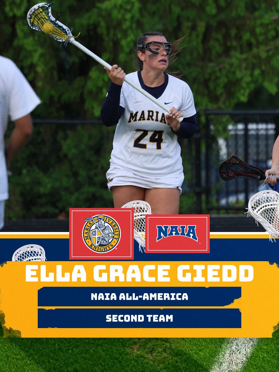 MUKnights's tweet photo. 🇺🇸ALL-AMERICA🇺🇸

Tonight, the NAIA announced its 2026 Women's Lacrosse All-Americans!

Congratulations to @MarianULacrosse's Olivia Dean and Ella Grace Giedd on earning NAIA All-America status!
https://t.co/G2VoruKWkm https://t.co/gGAmkGzDX4