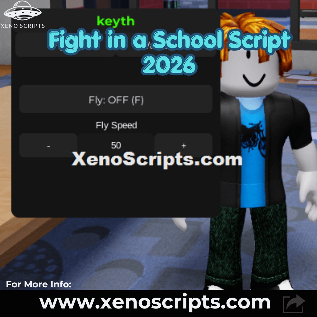 ⚔️ Fight in a School Script Keyless 2026 ⚔️ • Fly Speed Control • Walk ...