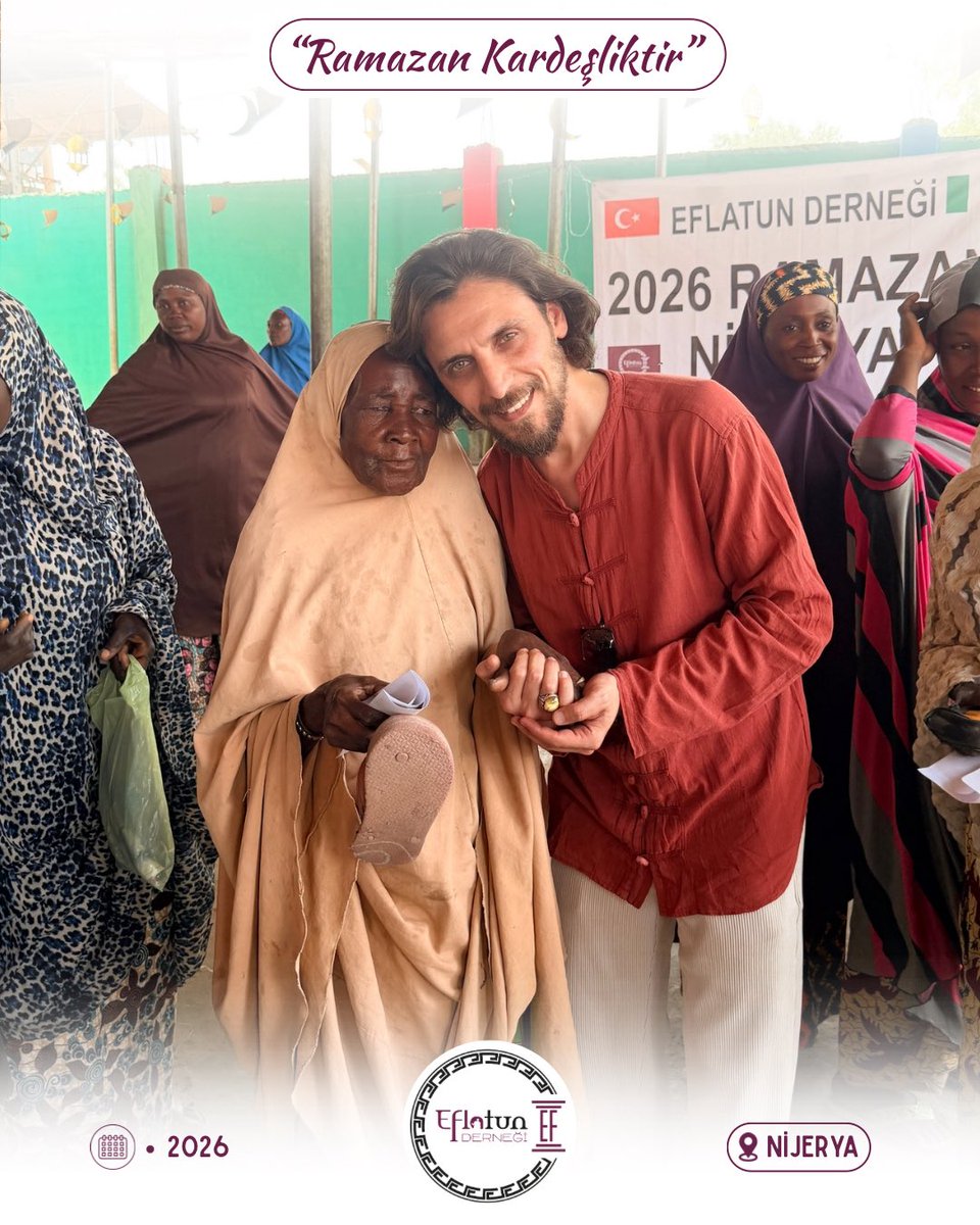 EflatunDernegii's tweet photo. Ramazan; Kardeşliktir, Dayanışmadır, Berekettir !

•2026 Ramazan Organizasyonu•
📍Nijerya/ Kano

“Dünya Yedi Kıta, İyilik Tek Renk” https://t.co/0Ly1lnDhBT