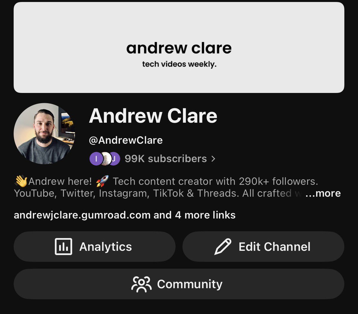 Andrew Clare tweet media