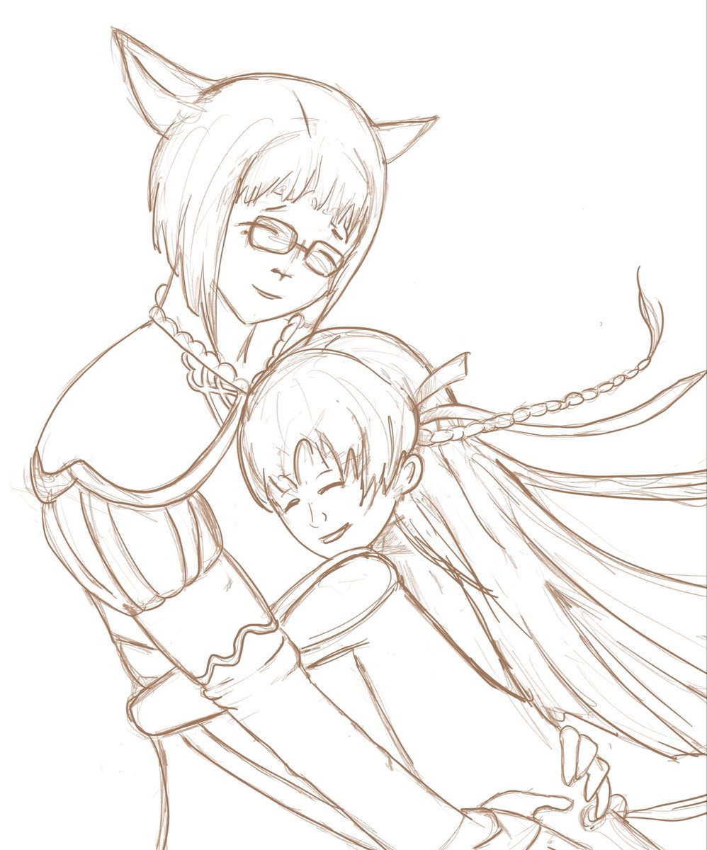 chamberrypie's tweet photo. Little doodle for Mother’s Day. I’d like to think there’s a world where it’s possible for her to hug her daughter again! 🥺
#ffxivart
#ffxiv
#ryne https://t.co/zkIT92XHBC