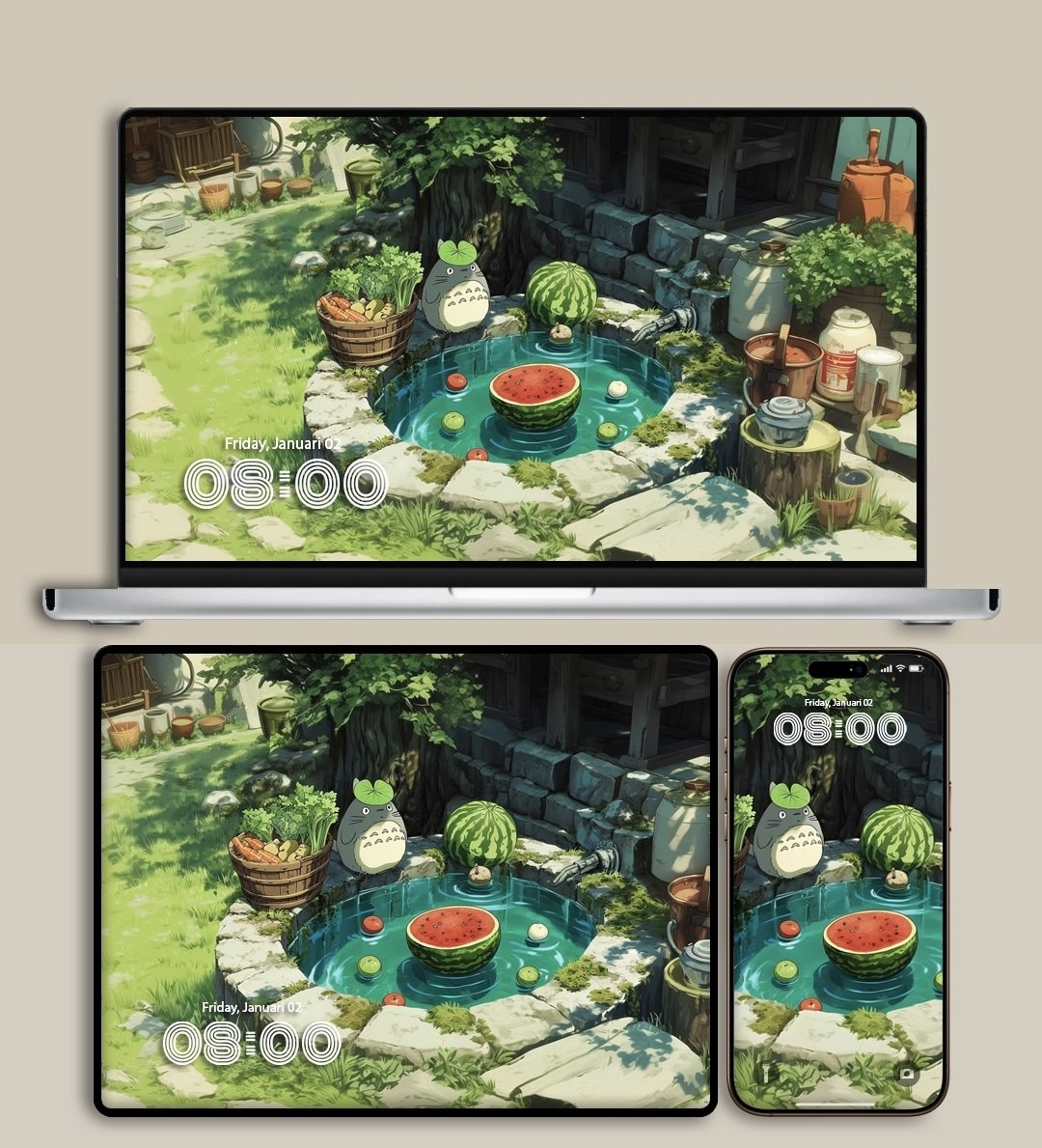 ohmywall_app's tweet photo. Totoro Wallpaper https://t.co/U2SRor6jL2